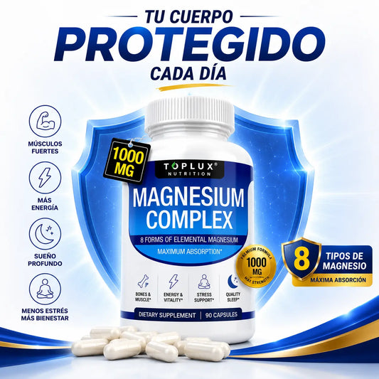 MAGNESIUM COMPLEX, El escudo completo que tu cuerpo necesita contra el agotamiento crónico, el insomnio y los calambres