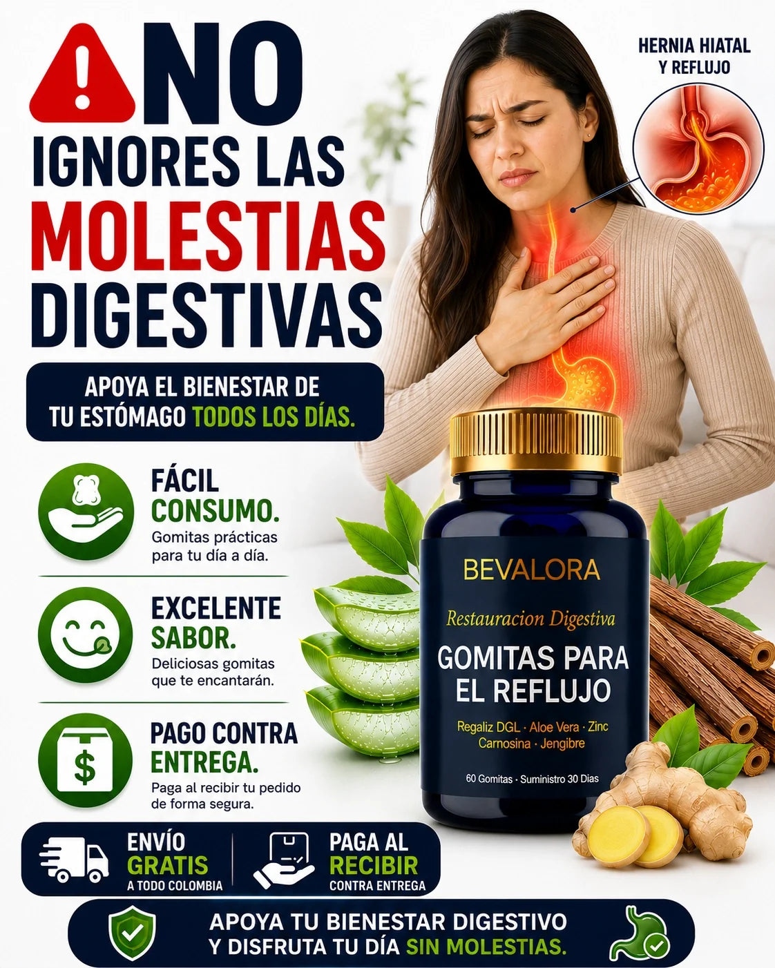 BEVALORA GOMITAS  PARA EL REFLUJO